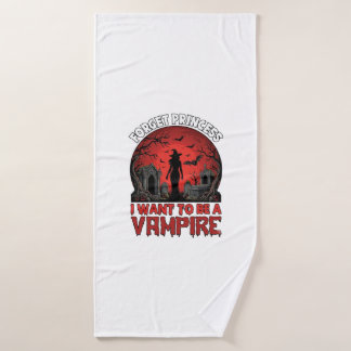 Vergeet Prinses Wil Zyn Vampier Halloween_1 Bad Handdoek