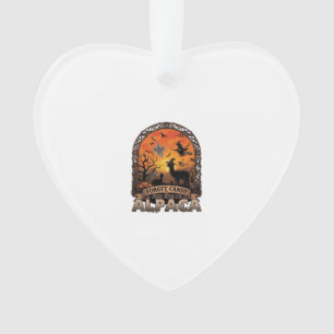 Vergeet Snoep Geef Me Alpaca Halloween Geest W Ornament