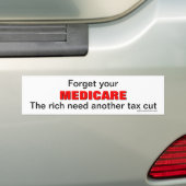 Vergeet uw geneesmiddel bumpersticker (Op auto)
