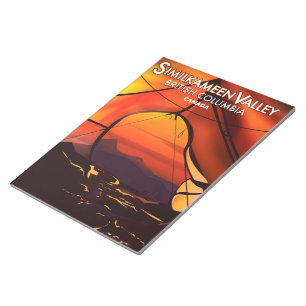 Vergelijkbaar land, Canada vintage-poster Notitieblok