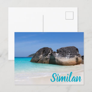 Vergelijkbaar strand Andaman Zee Phuket Thailand c Feestdagenkaart