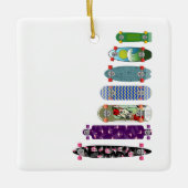 Vergelijking skateboardgrootte keramisch ornament (Voorkant)