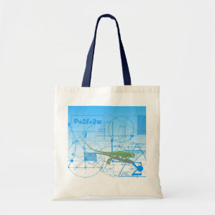 Vergelijking van geometrische Design hagedis Tote Bag