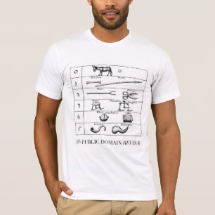 VERGELIJKING VAN VOORWERPEN EN NUMMERS DOOR ROBERT T-SHIRT