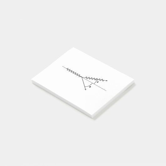 vergelijkingseffect, quantum physics grondbeginsel post-it® notes (Schuin)