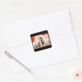Vergelijkingstabel koningin Mary Vierkante Sticker (Envelop)