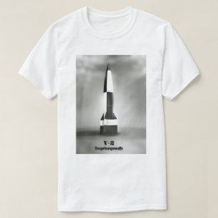 Vergeltungswaffe V2 Rocket B&W stijl. T-shirt