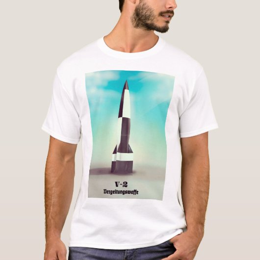 Vergeltungswaffe V2 Rocket T-shirt (Voorkant)