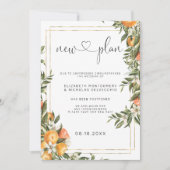 Verger de Citrus | Faire-part de mariage reporté (Devant)