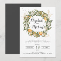 Verger de Citrus | Invitation de mariage botanique