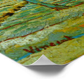 Verger en fleurs par Vincent van Gogh Affiche (Coin)