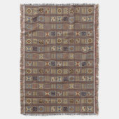 Vergeten Code Tapestry: Archaïsche Etruskische Sym Deken (Voorkant Verticaal)