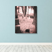 vergeten grave canvas afdruk (Insitu (Houten vloer))