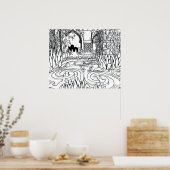 vergeten Indiase tempel Poster (Keuken)