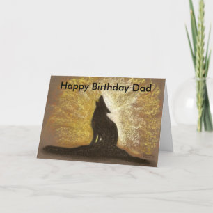 Vergeten liedje Happy Birthday Dad Kaart