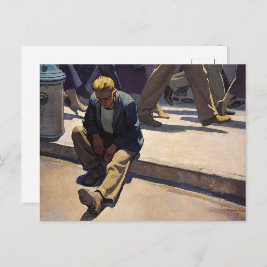 Vergeten Man van Maynard Dixon Feestdagenkaart (Voorkant / Achterkant)