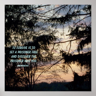 Vergeven is een gevangene vrijlaten...Poster Poster