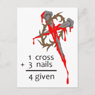 Vergeven kruis briefkaart