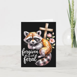 Vergeven Maar Nog Steeds Wilde Wasbeer Christelijk Kaart