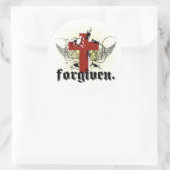 vergeven ronde sticker (Tas)