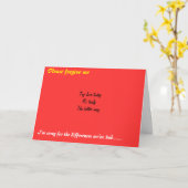 Vergevingswenskaarten Kaart (Gele Bloem)