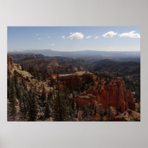 Vergezichts punt in Bryce Canyon National Park Poster