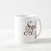 Vergif de Tea Quote Trendy Brown Pink Coffee Mok (Voorkant rechts)