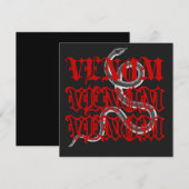 Vergif is het wapen van de slang kaart (Voorkant / Achterkant)