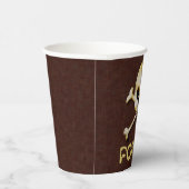 Vergif schedel en dwarsbeenontwerp papieren bekers (Rechts)