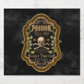  vergif schedel: Halloween apotheek Bier Etiket (Enkel label)