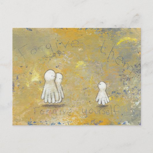 Vergiffenis genezing herstel spoken uit het verled briefkaart (Voorkant)