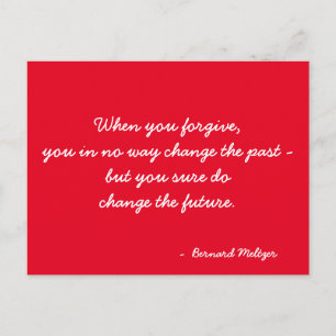 Vergiffenis Inspirerend Briefkaart Typografie