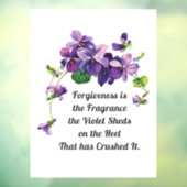 Vergiffenis is de gesel raamsticker (Vel 3)