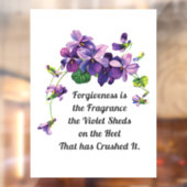 Vergiffenis is de gesel raamsticker (Vel 2)