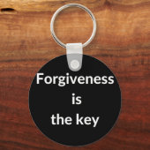 Vergiffenis is de sleutel sleutelhanger (Voorkant)