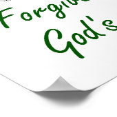 Vergiffenis is Gods commando - vergiffenissen Poster (Hoek)