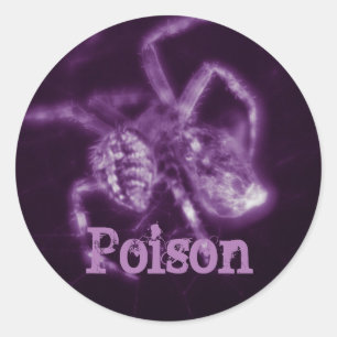 vergift ronde sticker
