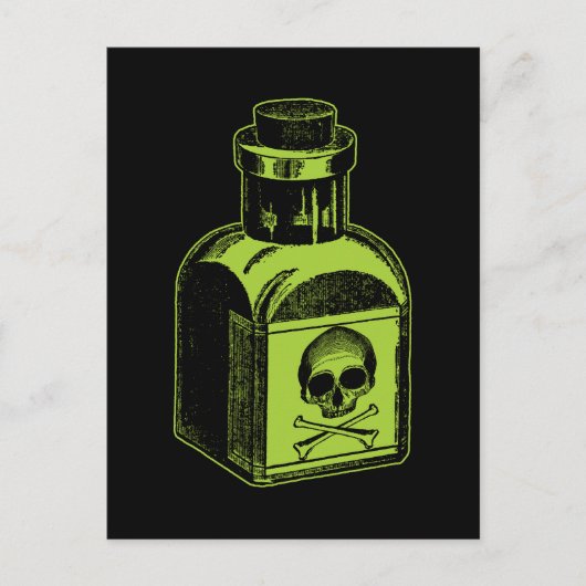 Vergiftesflacon Briefkaart (Voorkant)
