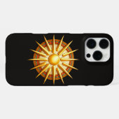 Vergina Sun Emblem – Ancient Macedonian Symbol iPhone Hoesje (Achterkant horizontaal)