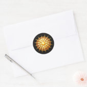 Vergina Sun Emblem – Ancient Macedonian Symbol Ronde Sticker (Envelop)