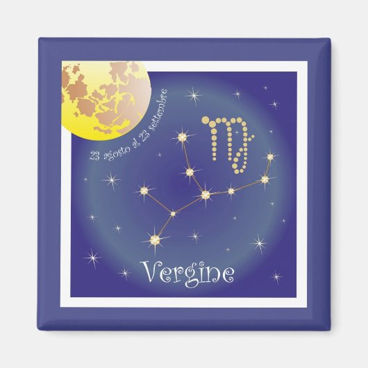 Vergine 23 agosto al 23 Settembre Magnet (Devant)