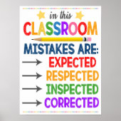 Vergissen betekent dat u het Poster van de klas pr (Voorkant)