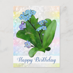 Vergissmeinicht Briefkaart