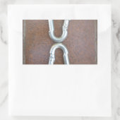 Vergrendeld: duurzaam stalen karabijnhaak ontwerp rechthoekige sticker (Tas)