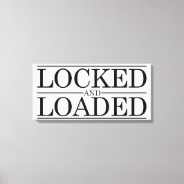 Vergrendeld in kuisheid canvas afdruk