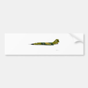 Vergrendelde F-104-strijder Bumpersticker