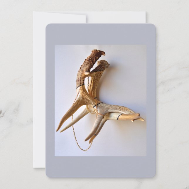 Vergrendelde hoorns platte kaart (Voorkant)