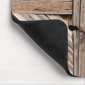 Vergrendelde houten deuren muismat (Hoek)