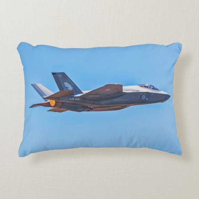 Vergrendelde Martin F-35A Lightning II Accent Pill Accent Kussen (Voorkant)