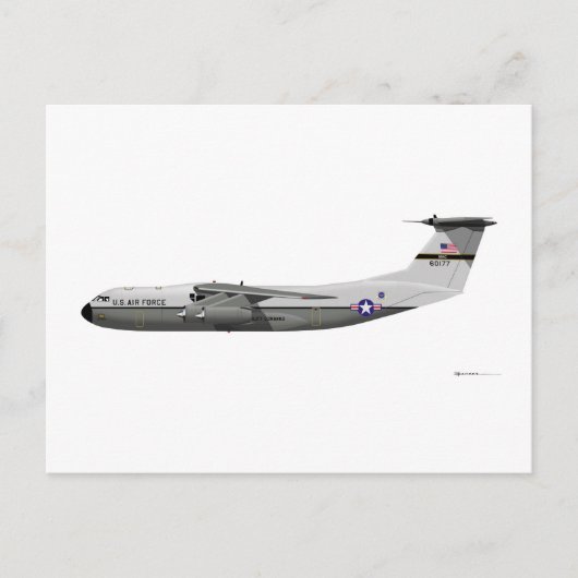 Vergrendelde starter C-141A Briefkaart (Voorkant)